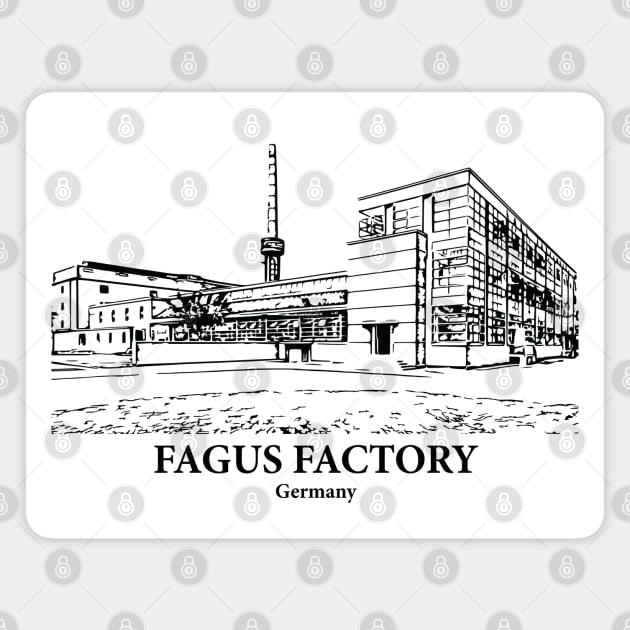 Fagus Factory - Germany Magnet by Lakeric